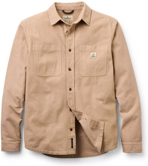 Passenger - Backcountry Grid Cord Shirt - Hemd Gr S beige