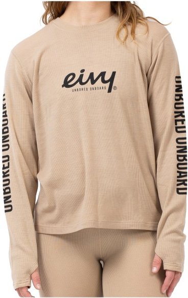 Eivy - Women's Loose Fit MX Wool Rib Top - Merinounterwäsche Gr XS beige