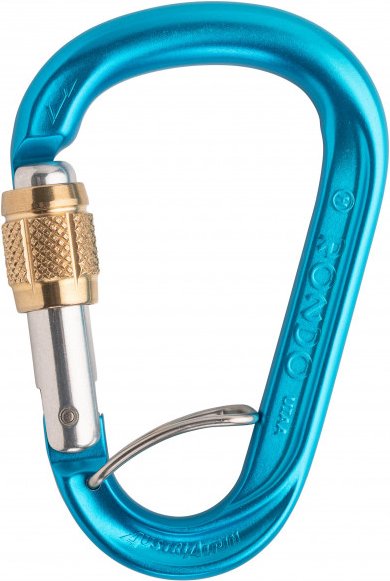 AustriAlpin - HMS Rondo Alu Schrauber Selfie - HMS-Karabiner blau