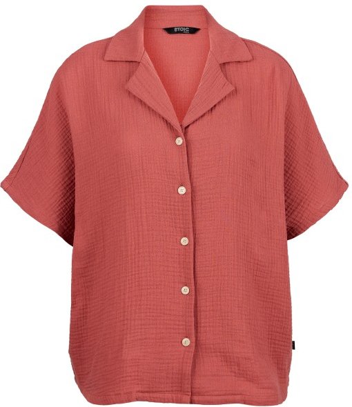 Stoic - Women's MMXX. Loddby Oversized Blouse S/S - Bluse Gr M/L rot