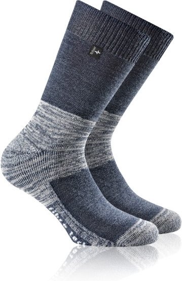 Thumbnail - Rohner - Fibre Tech - Wandersocken Gr 39-41 - M grau/blau