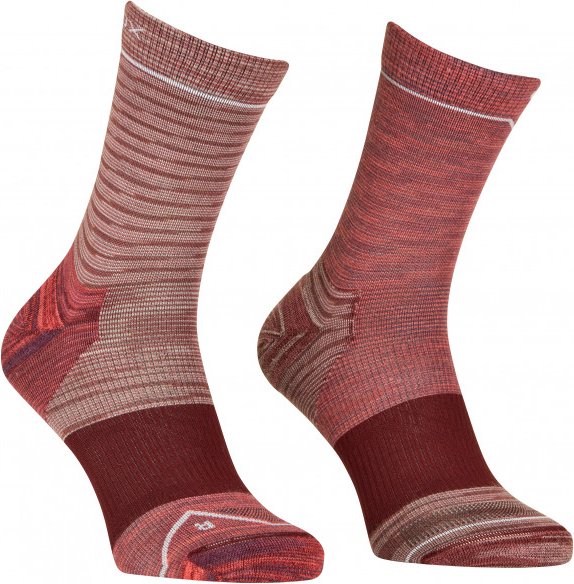 Ortovox - Women's Alpine Mid Socks - Merinosocken Gr 39-41 rot/braun
