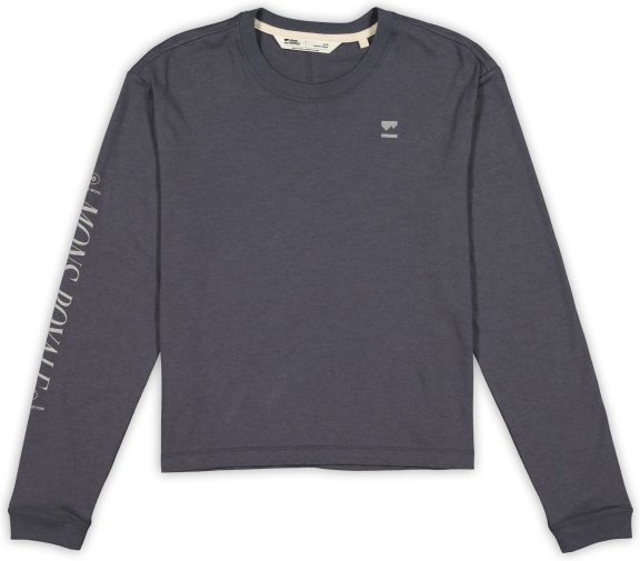 Mons Royale - Women's Yonder Merino Organic Cotton L/S - Longsleeve Gr M blau