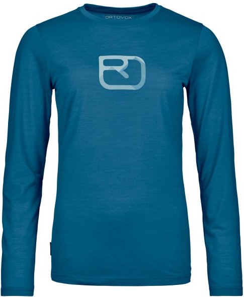 Ortovox - Women's 150 Cool Mountain Silhouette L/S - Merinoshirt Gr S blau