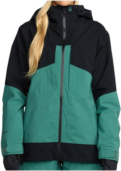 Thumbnail - Volcom - Women's AT Stretch GORE-TEX Jacket - Skijacke Gr L türkis/schwarz