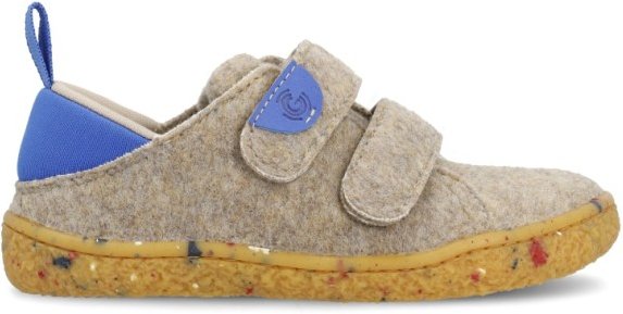Thumbnail - Groundies - Kid's Malmö Home - Barfußschuhe Gr 35 taupe /blau