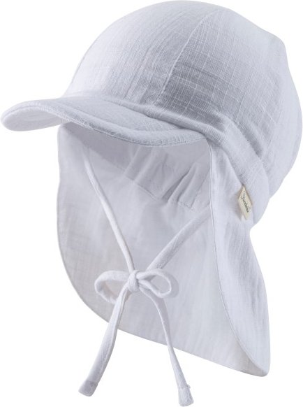 Thumbnail - Sterntaler - Kid's Schirmmütze Nacken Uni Cotton - Cap Gr 43 cm grau