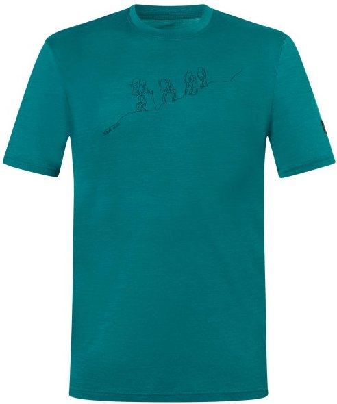 super.natural - Hiking Tee - Merinoshirt Gr 48/50 - M türkis