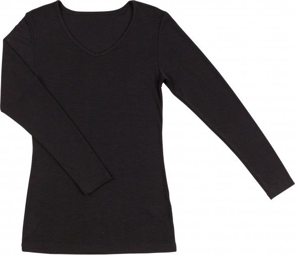 Joha - Women's Blouse L/S 85/15 - Merinounterwäsche Gr S schwarz