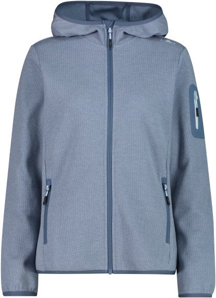 CMP - Women's Jacket Fix Hood with Sleeve Pocket - Fleecejacke Gr 44 grau