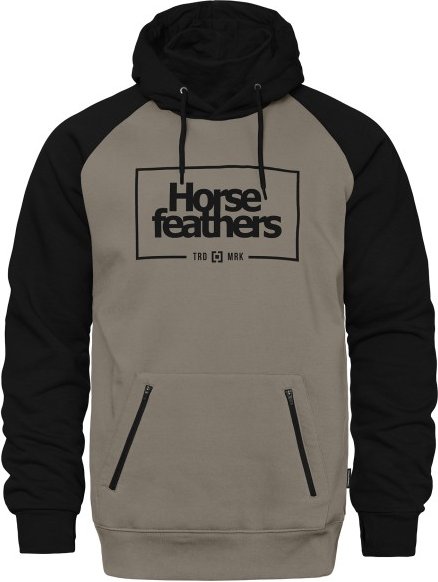 Horsefeathers - Sherman Sweatshirt - Hoodie Gr L grau/schwarz