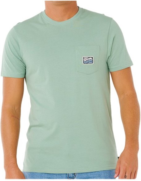Rip Curl - Streamline Pocket Badge Tee - T-Shirt Gr S grün