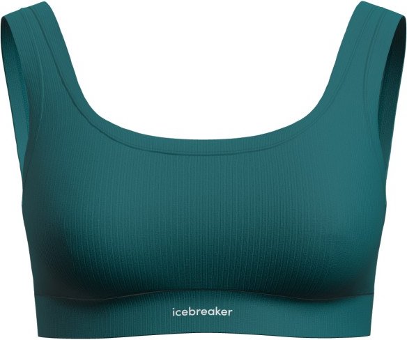 Icebreaker - Women's Merino Rib Lotus Bra - Sport-BH Gr S türkis/blau