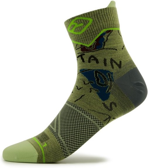 Ortovox - Alpine Light Quarter Socks - Merinosocken Gr 39-41 oliv