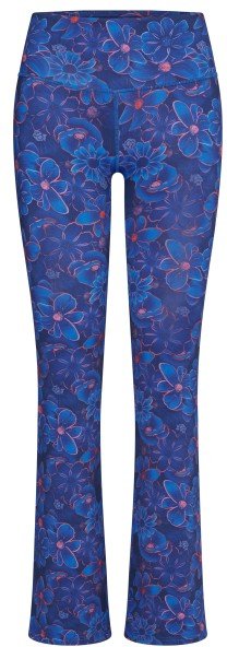 Hey Honey - Women's Flared Leggings Flower Daze - Trainingshose Gr M blau