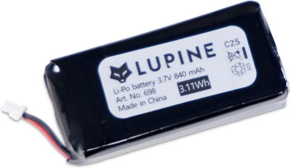 Lupine - Rotlicht Akku - Akku schwarz