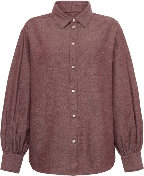 Thumbnail - KnowledgeCotton Apparel - Women's Fisbone Flanel - Bluse Gr S braun