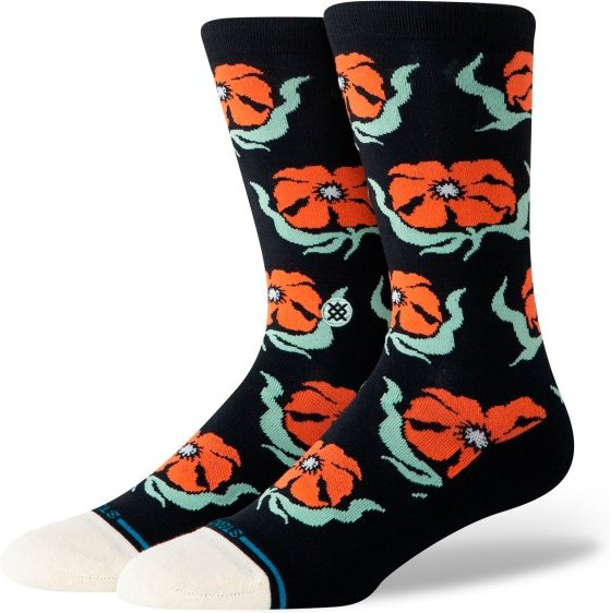 Thumbnail - Stance - Broadcast Floral Crew - Multifunktionssocken Gr M schwarz