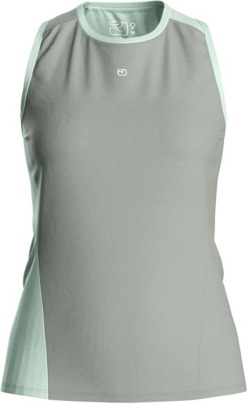 Thumbnail - Ortovox - Women's 120 Cool Tec Fast Upward Top - Merinoshirt Gr M grün