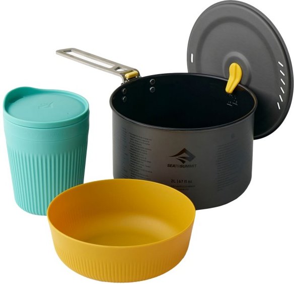 Sea to Summit - Frontier UL One Pot Cook Set (3 Pieces) - Kochset Gr Pot: 2 l, Bowl & Mug: M grau