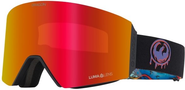 Dragon - RVX Mag OTG (VLT 6% + 66%) - Skibrille Gr L rot