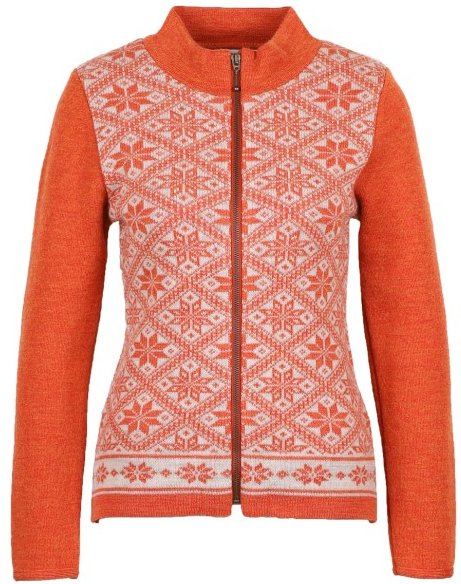 Thumbnail - Flomax - Women's Jacke Reißverschluss Svea - Wolljacke Gr XL rosa/rot