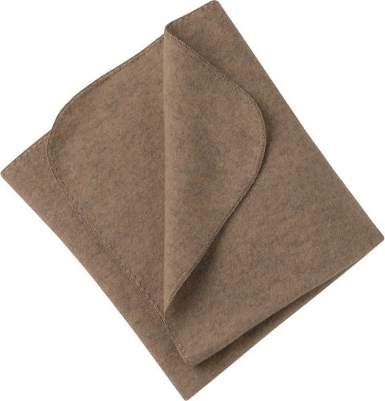 Engel - Baby-Decke mit Muschelkante - Decke Gr 80 x 100 cm braun