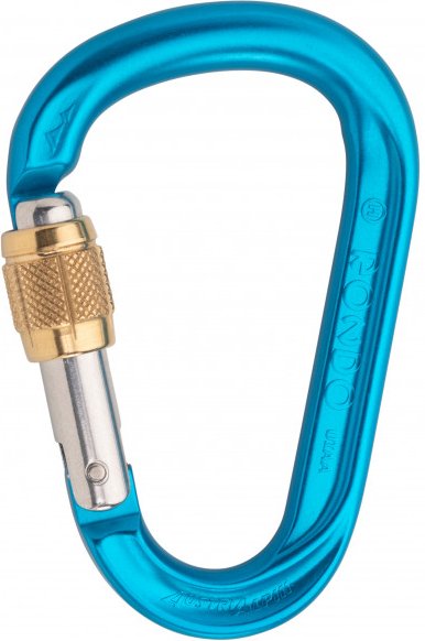 AustriAlpin - HMS Rondo Alu Schrauber 23 kN - HMS-Karabiner blau