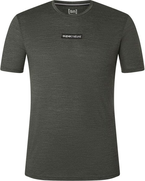 super.natural - New School Tee - Merinoshirt Gr S grau