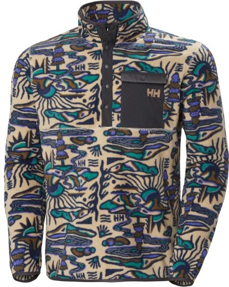 Helly Hansen - Maridalen Printed Fleece - Fleecepullover Gr L grau