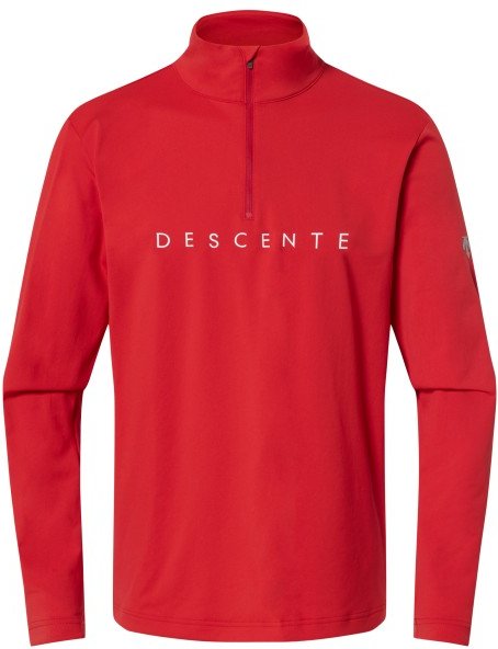 Descente - Chest Logo T-Neck - Fleecepullover Gr 56 rot