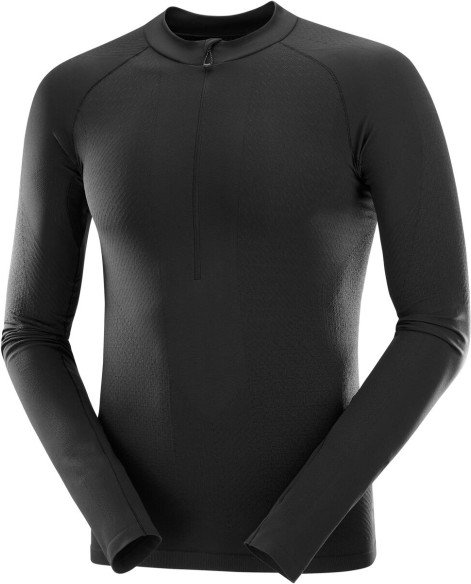 Thumbnail - Salomon - S/Lab Ultra Seamless L/S Tee - Laufshirt Gr M schwarz
