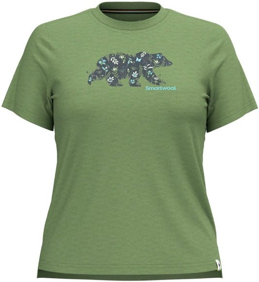 Thumbnail - Smartwool - Women's Osa Vega Graphic Tee - Merinoshirt Gr S grün