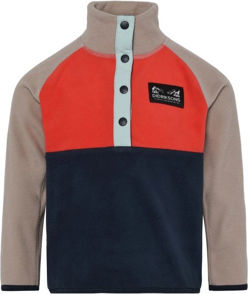 Didriksons - Kid's Monte Half Buttoned 5 - Fleecepullover Gr 140 blau