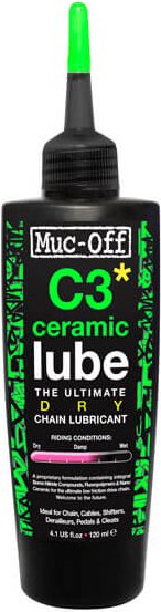 Muc Off - C3 Dry Ceramic Lube - Kettenöl Gr 120 ml rosa