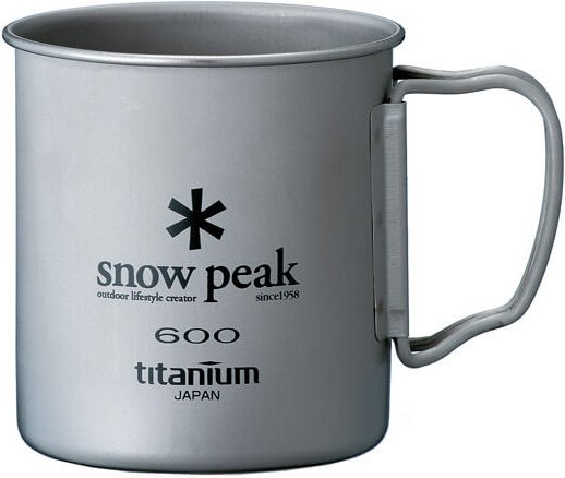 Snow Peak - Titanium Single Cup - Tasse Gr 600 ml grau