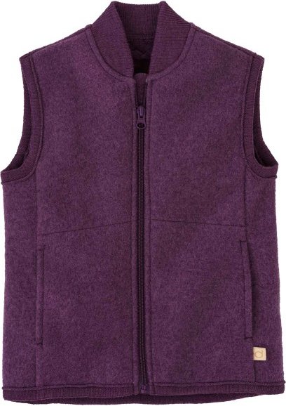 disana - Kid's Walk-Weste - Merinoweste Gr 74/80 lila
