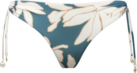 Thumbnail - Watercult - Women's Floral Abstract Adj. Bikini Bottoms - Bikini-Bottom Gr 44 weiß
