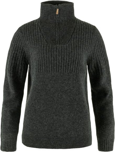 Fjällräven - Women's Övik Half Zip Knit - Wollpullover Gr M schwarz