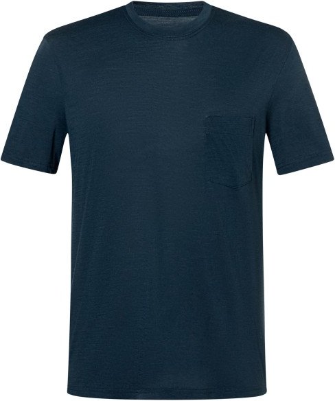super.natural - Pocket Tee - Merinoshirt Gr XXL blau