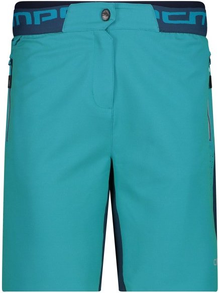 Thumbnail - CMP - Women's Free Bike Stretch Bermuda + Mesh Underwear - Radhose Gr 44 türkis