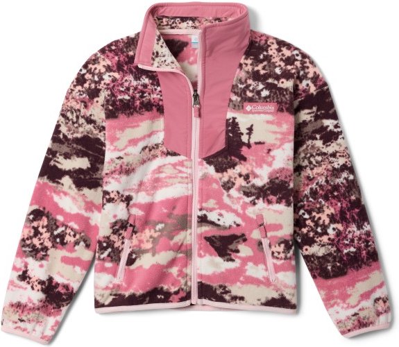 Columbia - Kid's Sequoia Grove Printed Full Zip Fleece - Fleecejacke Gr XL rosa