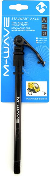 M-Wave - Stalwart Axle Steckachse - Fahrradanhänger Gr 12 mm schwarz