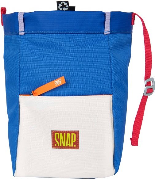 Snap - Big Chalk Fleece Bag - Chalkbag blau/weiß