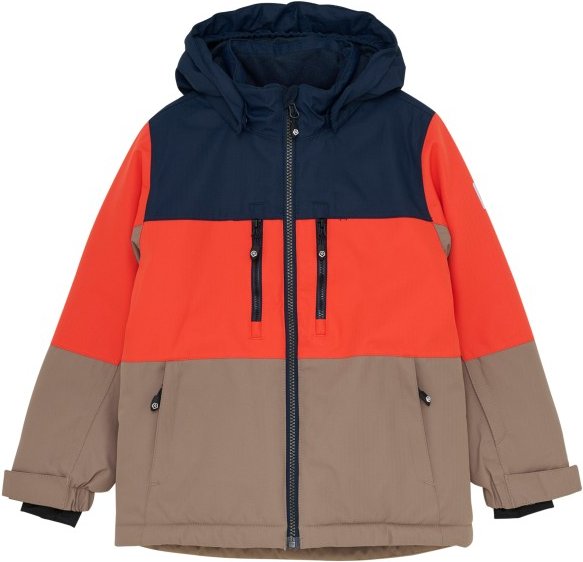 Thumbnail - Color Kids - Kid's Ski Jacket Colorblock 2 Chest Pockets - Skijacke Gr 152 braun