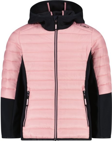 Thumbnail - CMP - Girl's Jacket Hybrid Fix Hood - Hybridjacke Gr 176 rosa
