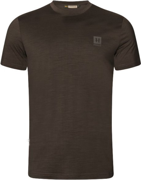 Härkila - Base All Season S/S T-Shirt - Merinoshirt Gr M braun
