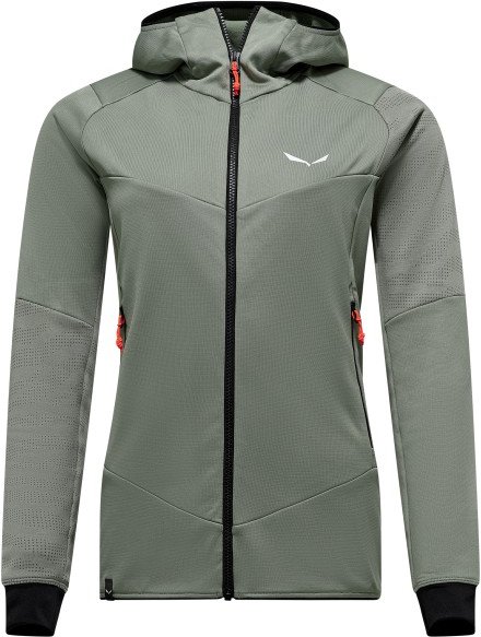Thumbnail - Salewa - Women's Sella Crevasse Hooded Jacket - Fleecejacke Gr 40 oliv/grau
