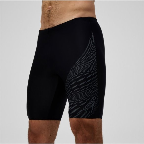 Thumbnail - Speedo - Medley Logo Jammer - Badehose Gr 5 grau