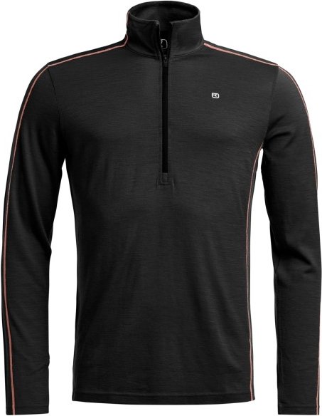 Ortovox - 185 Rock'N'Wool Zip Neck - Merinounterwäsche Gr XL schwarz
